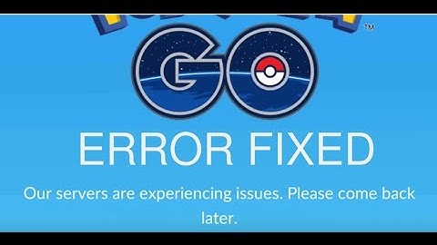 Fix Server Error in Pokemon Go