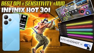 infinix hot 30i free fire best auto headshot dpi hud sensitivity settings | Best Headshot settings