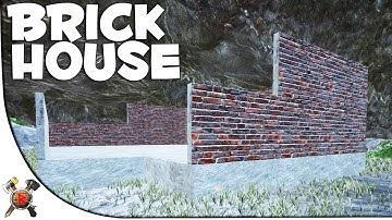 BRICK/CONRETE HOUSE! - Modded Ark Survival Evolved Valhalla Primitive PVP Server (S5P20)