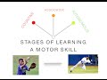 Stages of learning skill acquisition  pe  sport motor skills