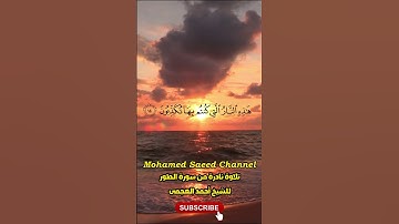 تلاوة نادرة من سورة الطور للشيخ أحمد العجمى (١١ - ١٥)