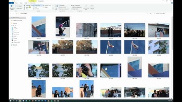 How to make a contact sheet using file explorer
