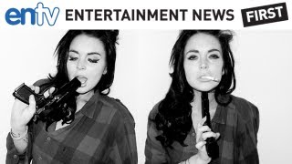 Lindsay Lohan Suicide Art: Photoshoot Depicts Lohan Pointing Gun At Herself