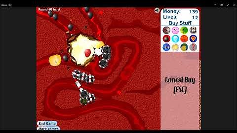 Bomb Cannon Towers Only (Track 6, Hard, Bloons Tower Defense 3 Challenge)