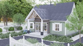 23'x33' (7x10m) Small House with 2 Bedrooms | Cozy & Charm !!!