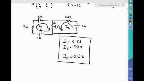 Multiloop  Circuit Analysis : Application of Kirchhoff 