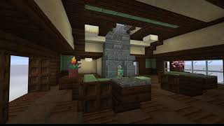 Interior Decor Test (Minecraft Build Inspired by Frank Lloyd Wright/The Hollyhock House)