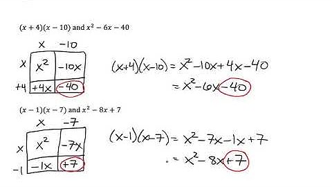 Rewriting Quadratic Expressions in Factored Form Part 1 Video