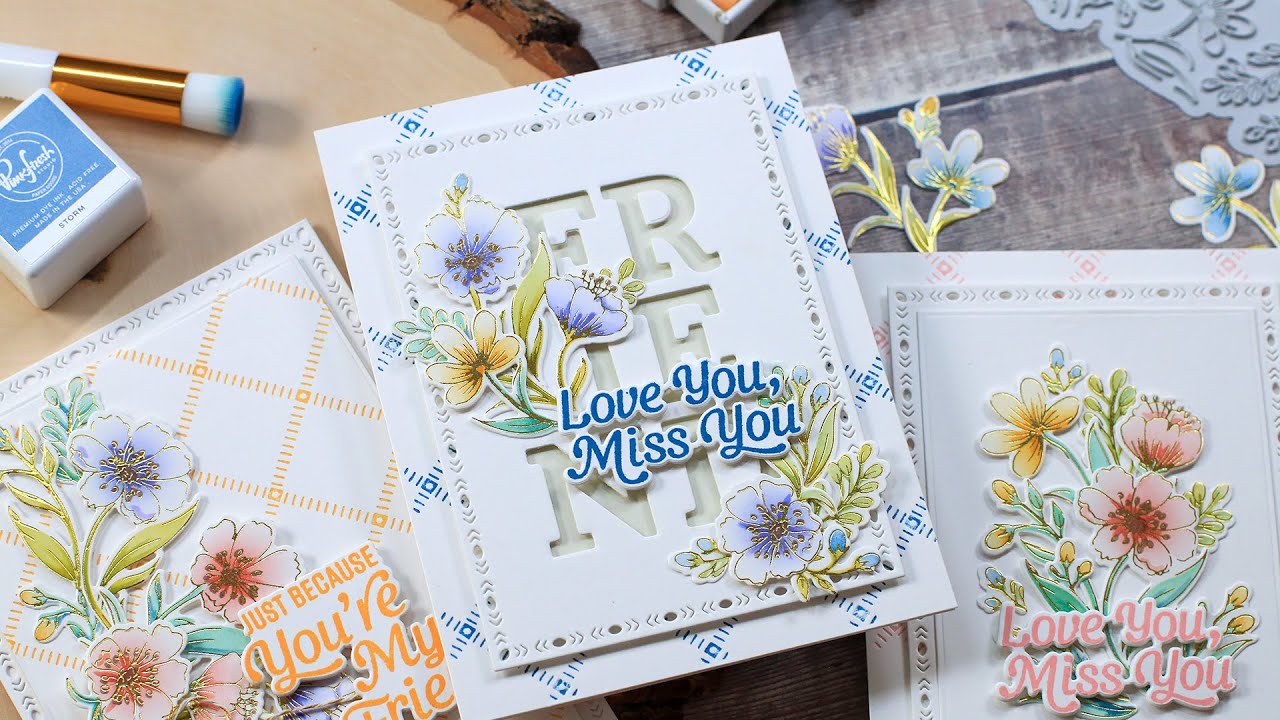 LetterPress and Hot Foil w/your Press Plates ft. Breezy Blossoms