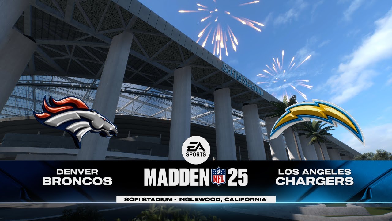 Madden 25 predictions NFL weeks 16 Denver Broncos at Los Angeles ...