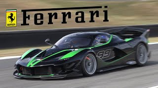 #89 Ferrari FXX K EVO screaming at Mugello Circuit! - Brutal V12 Engine Sound!