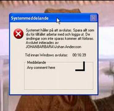 Windows XP shutdown trick