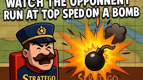 Watch the Opponent Run at Top Speed on a Bomb 💣 | Stratego Online Battle