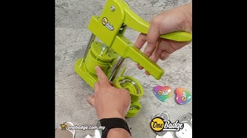 How To Make a Heart Shape Button Badge - Onebadge #buttonbadge #heartshapepinbadge #loveshapebadge