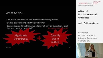 Aylin Caliskan-Islam - A Story of Discrimination and Unfairness