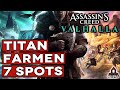 Assassin's Creed Valhalla - 300 TITAN pro Stunde farmen - 7 SPOTS