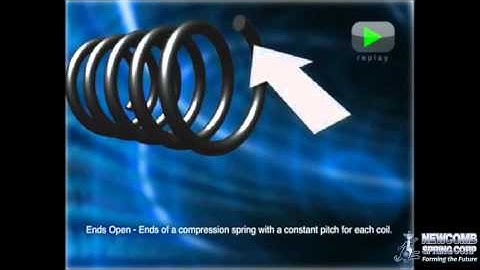 Compression Spring with Ends Open - by Newcomb Spring Corp
