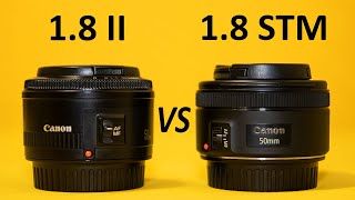 CANON 50mm f1.8 II vs STM | lens comparison