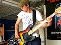 SPJ plays daft punk short circuit on bass