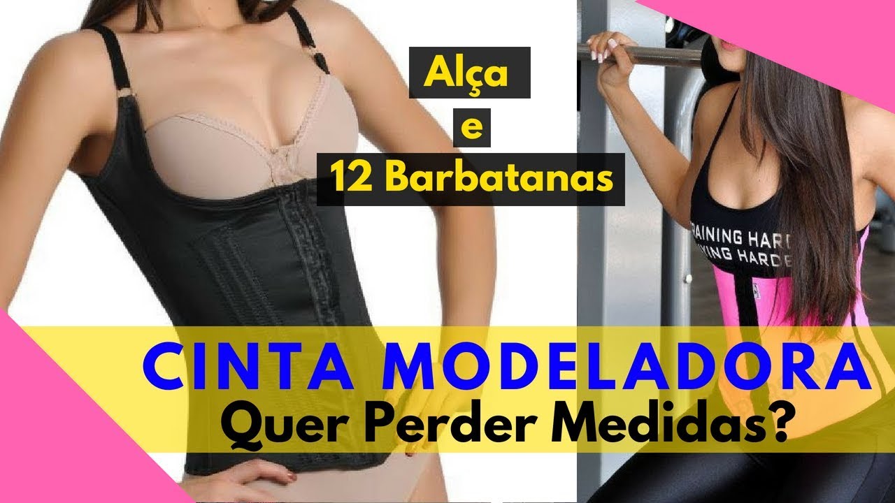 Cinta Modeladora com Alça para Afinar a Cintura - Corrige Postura 