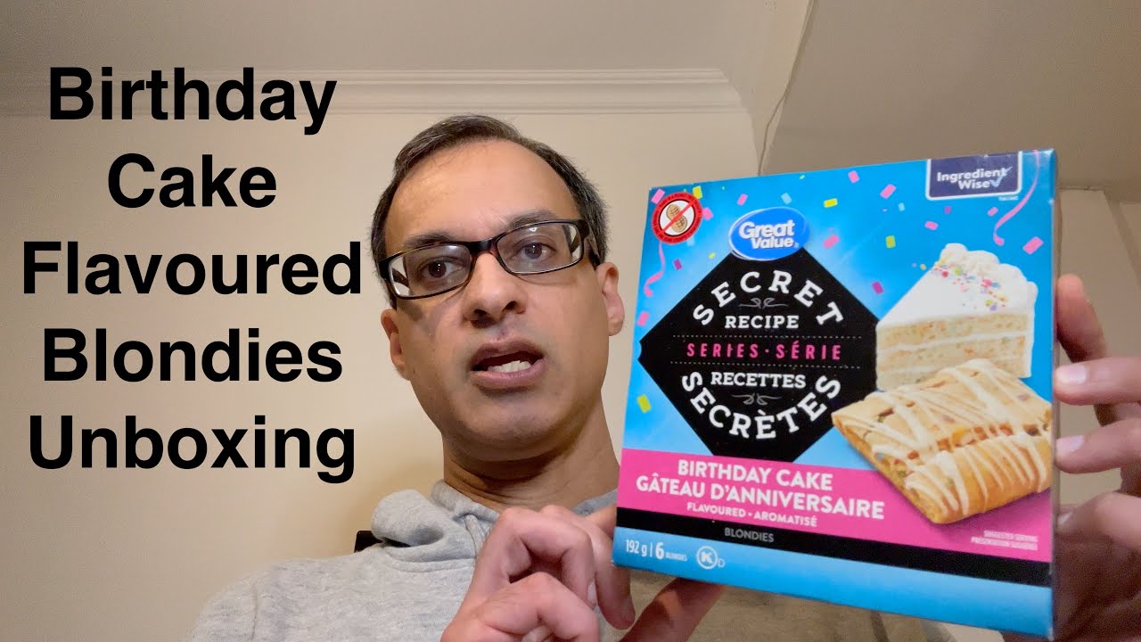 Birthday Cake Flavoured Blondies Unboxing