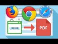 How To Save A WebPage As PDF In Chrome, Firefox, Safari