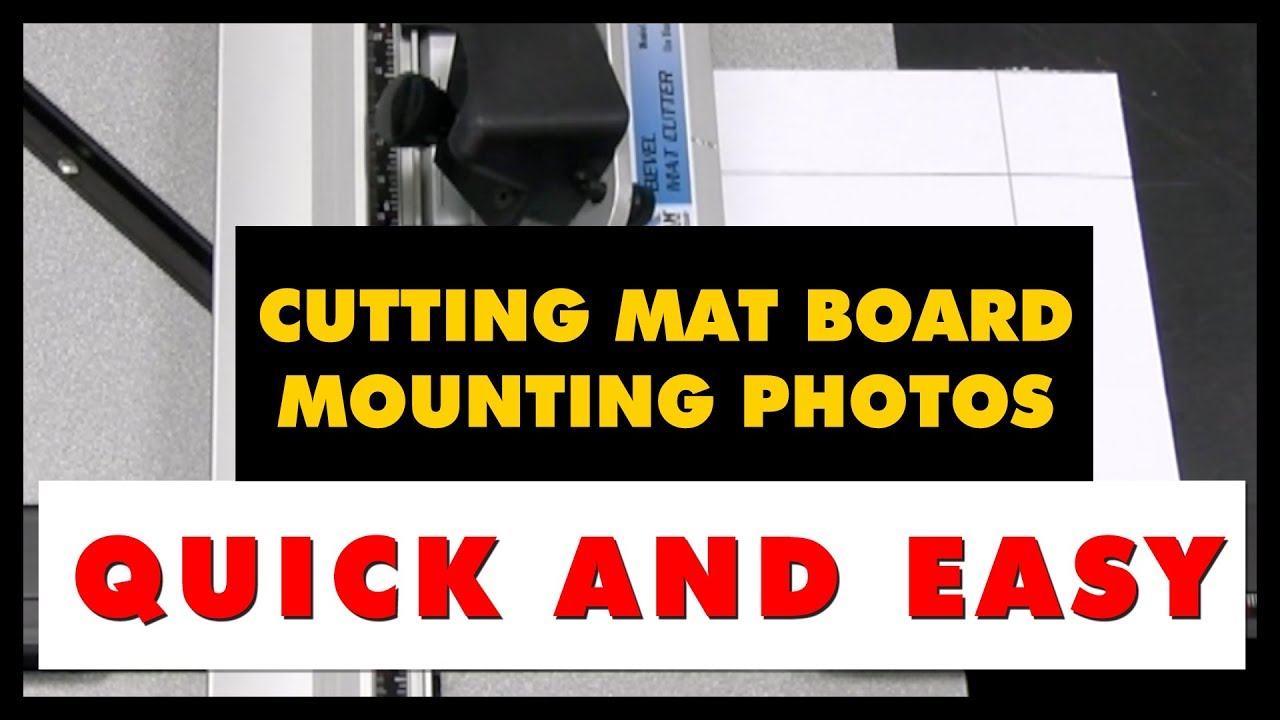 Mat Board Cutting and Mounting for Photographs: Logan Mat Cutter  Demonstration 