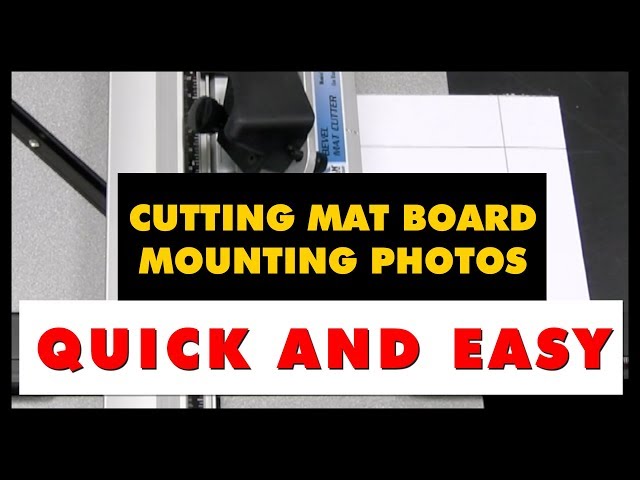 Mat Board Cutting and Mounting for Photographs: Logan Mat Cutter