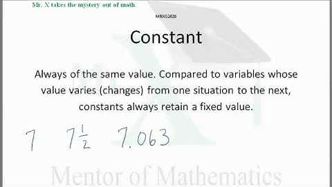 Glossary-Constant