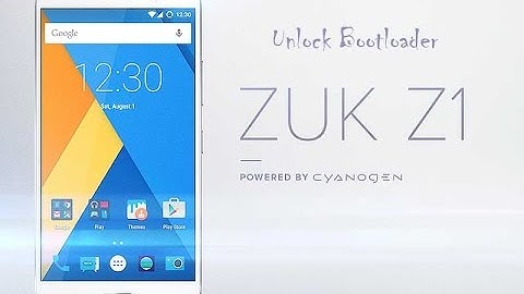 How to Unlock Bootloader on Lenovo ZUK Z1