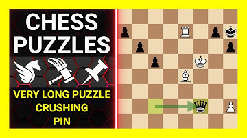 Chess Puzzles to Practice. Themes: Very long puzzle, Crushing, Pin. Learn Chess
