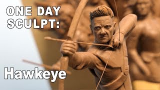 One Day Sculpt: Hawkeye - Timelapse