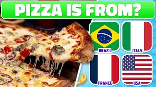 🍕Guess The Country by Its National Food | Country Quiz