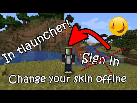 How to change your skin in tlauncher without sign in(works offline)|Teach the tech