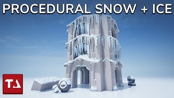 UE 5.1 Geometry Script: Snow and Icicles // Unreal Engine Tutorial