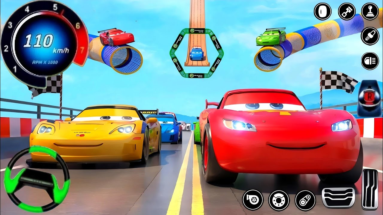 Lightning McQueen Car Racing Game -GT Stunts Car Racing 3D -Android ...