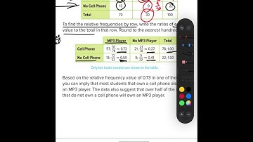 9-3 and 9-4 Two way tables and Descriptive statistics