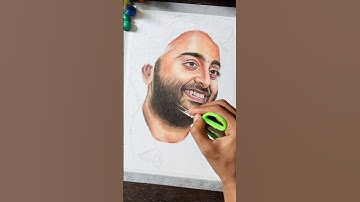 Arijit Singh portrait with oil pastel 😍🤍||#trending #viralvideo #shorts #artist #oilpastel #art