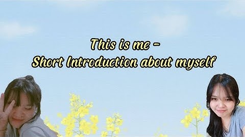 This is me - A short introduction about myself.