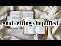 How I set goals in my bullet journal - my minimalist monthly goal setting system