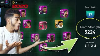 OMG!! THE HIGHEST TEAM STRENGTH IN PES MOBILE | +5200 😱