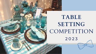 Table Setting Competition at the 2023 Chowan County Fair