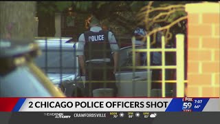 2 Chicago police officers shot