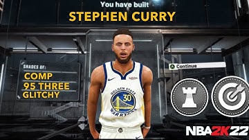 THE BEST STEPHEN CURRY BUILD NBA 2K22 - 95 THREE WITH 99 SPEED! GLITCHY GUARD BUILD!