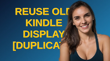 Raspberrypi: Reuse old kindle display