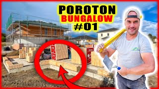 HAUS MAUER ANLEGEN  Kimmschicht setzen! | POROTON BUNGALOW BAUTAGEBUCH #01 | Home Build Solution