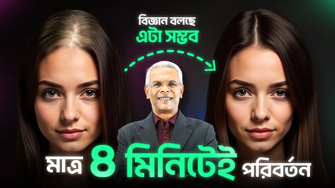 চুল পড়া বন্ধ ও ঘন চুল গজানোর বৈজ্ঞানিক উপায়🔬|স্ক্যাল্প ম্যাসাজে চুল বাড়ছে প্রমাণসহ!