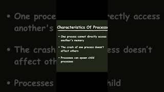 How Processes works &amp; their characteristics #coding #javascript #typescript #nodejs #software #web