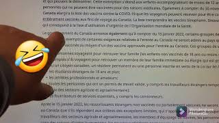 Nuevas regulaciones de entrada a Canada a partir del 30-11-2021.Trabajadores en preferencia.