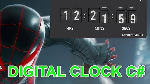 [C#] Digital Clock with scrolling effect number